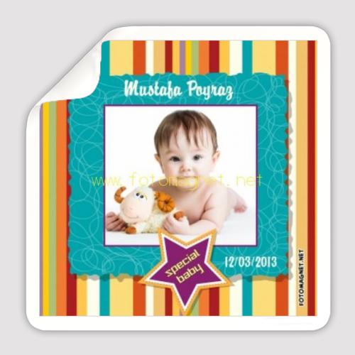 Special Baby Kare Sticker Etiket fiyatı 1 51TL fotomagnet net